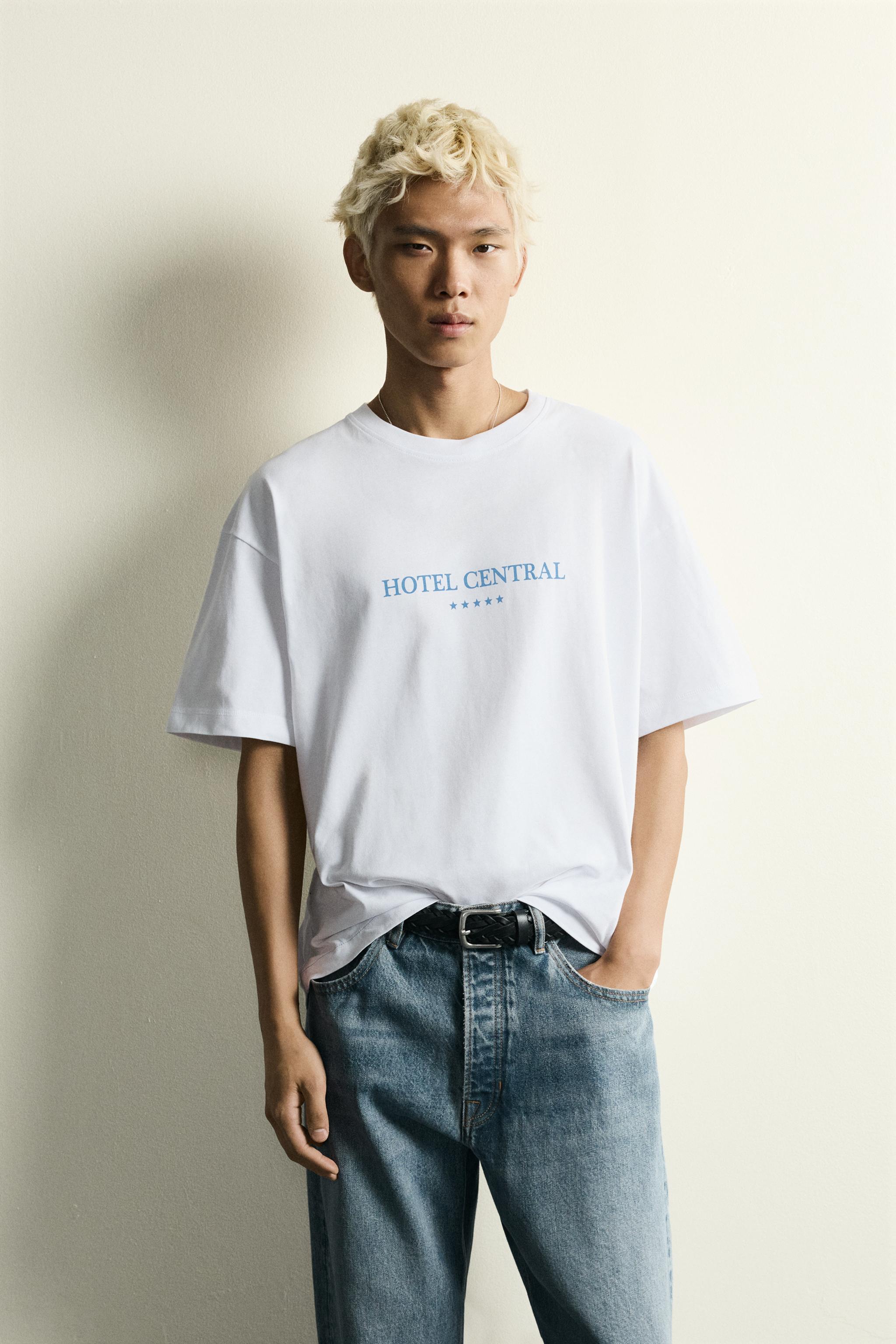 RELAXED FIT MIXED PRINT T-SHIRT